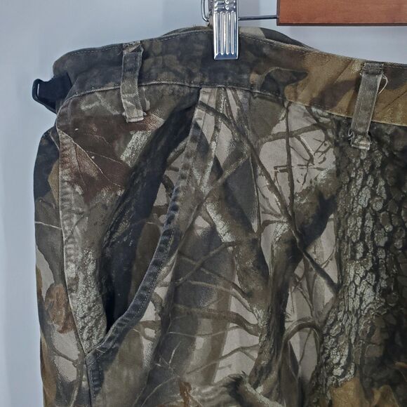 Outfitters Ridge Pants Mens 3XL 48-50 Camo Cargo Organic Cotton Hunting 22x30 - Picture 9 of 12